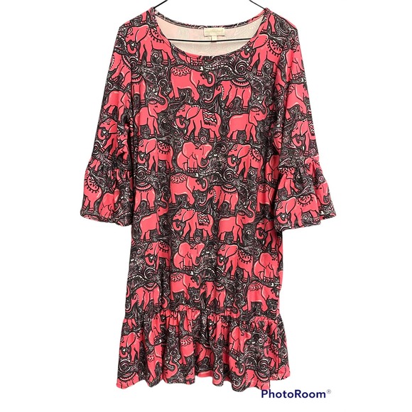 Simply Southern Pink Elephant Dress, Size S - Picture 1 of 7